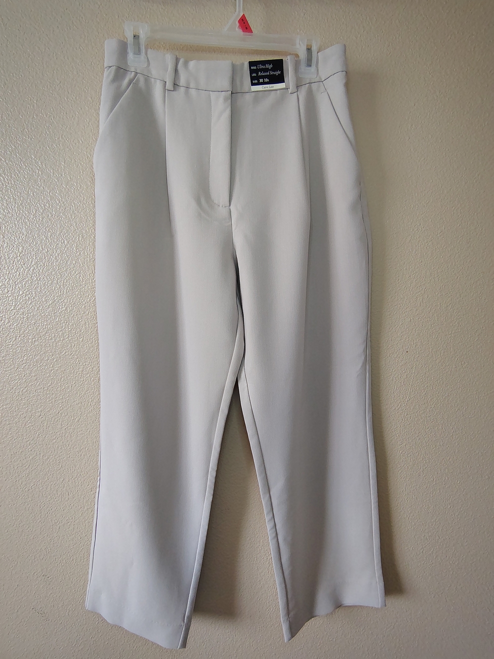 Abercrombie & Fitch Light Gray Dress Pants - Straight Leg